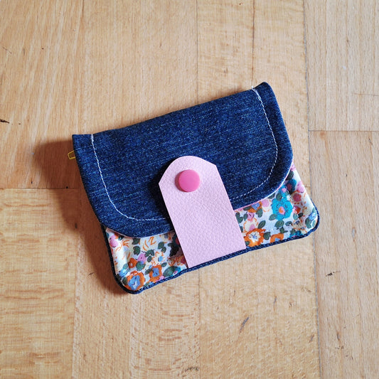 Re.loved Mini Geldbörse - Bunte Blumen